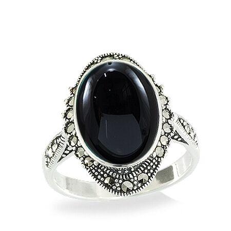 Silver Marcasite Ring - HR1060